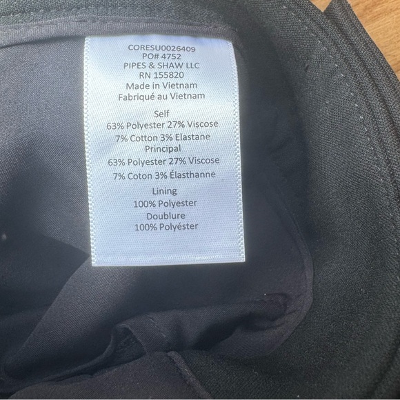 VERONICA BEARD Renzo Crest Black Button Dress Pants 12 - Picture 11 of 12